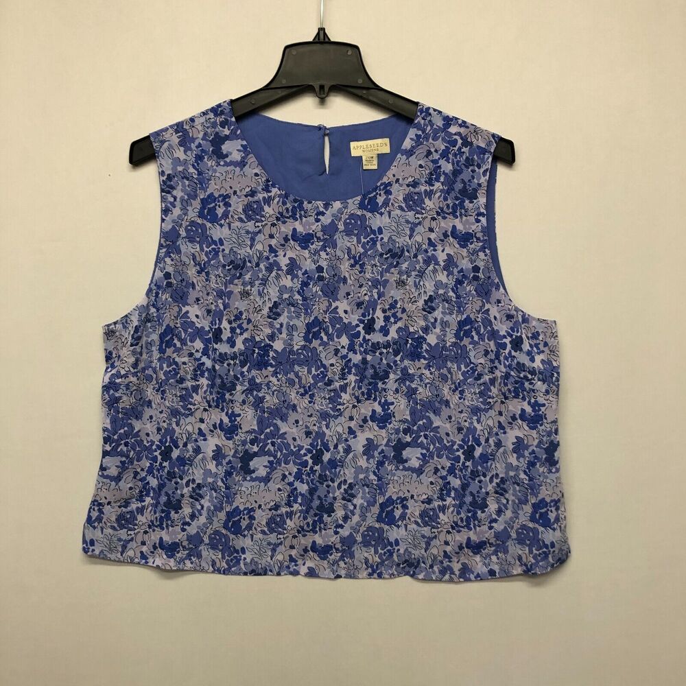 NWT Appleseed's Women Sleeveless Blouse Top Shirt Size 20W Floral B251 -26